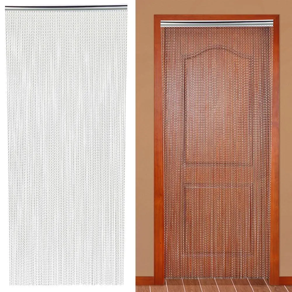 Decorative aluminum strings hanging chain curtain door fly screen