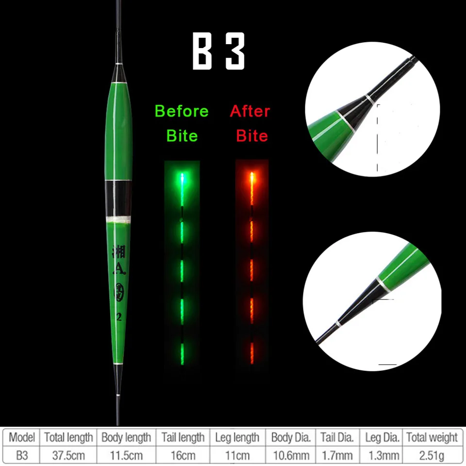 Умный поплавок для рыбалки, светодиодный светильник, ночной Световой поплавок, поплавок, автоматически напоминающий рыболовный буй, плавающие батарейки, снасти