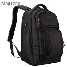 Новая брендовая сумка Kingsons, рюкзак для ноутбука 1", 15,6", ноутбук 1", компьютерная сумка, бизнес, офис, Прямая 3171