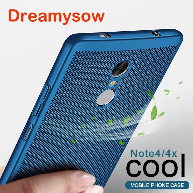

Heat dissipation Phone Case For Xiaomi Redmi 5 Plus Note 7 6 5 4 4X Pro 4A 5A 6A Mi Pocophone F1 9 8 5X 6X A2 Hard PC Back Cover