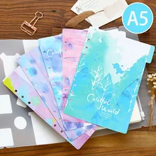 Креативные цветные разделители для спиральных тетрадей, милая мультяшная школьная Студенческая индексная бумага/разделительная страница для личного дневника планировщика