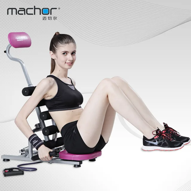 Best price at $135 Cheap Household multifunctional Sit Up Bench Abdominal Traineranti-skid handle headstand function yoga exercise Max Weight:150KG