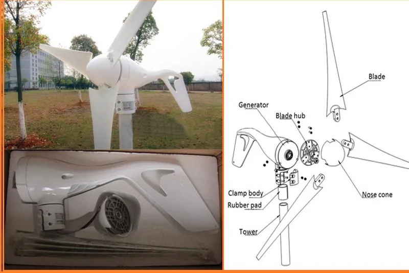 Горячая распродажа! 400W макс Мощность 450 Вт 5 лезвий маленький ветрогенератор/ветровых турбин/ветряная мельница 12 v/24 v доступны одобренный CE