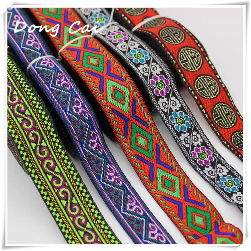 

7yards/lot National embroidery ribbon Gypsy costume decoration lace accessories DIY stage neckline waist belt splicing webbing