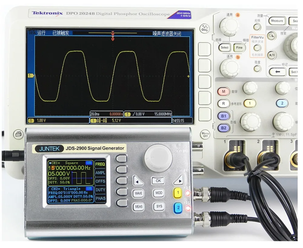 JDS2900-15M 15 мГц цифровая двухканальный DDS Функция генератор сигналов произвольной формы генератор импульсов сигнала скидка 20%