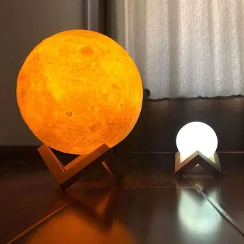 

3D Printing Moon Lamps 2 Colors LED Night Light for Home Decoration for Christmas