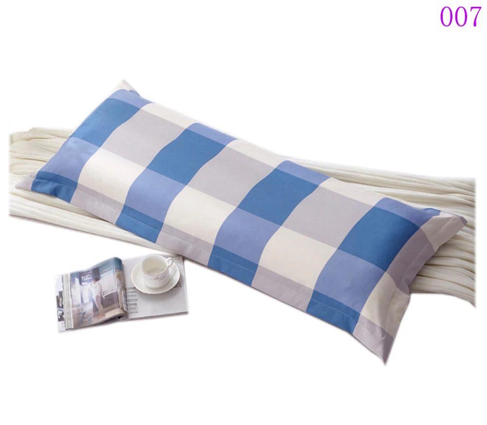 Red Home Textile Double Bed Long Pillowcase Face Envelope Pillow Cove Sleep Pillow Case Pillowslip Bedding 1.2m 1.5m Bed Linings