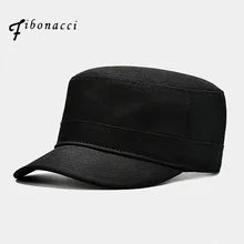 Fibonacci High Quality Black Military Cap Cotton Flat Top Men Tactical Army Hat Fibonacci High Quality Black Military Cap Cotton Flat Top Men Tactical Army Hat