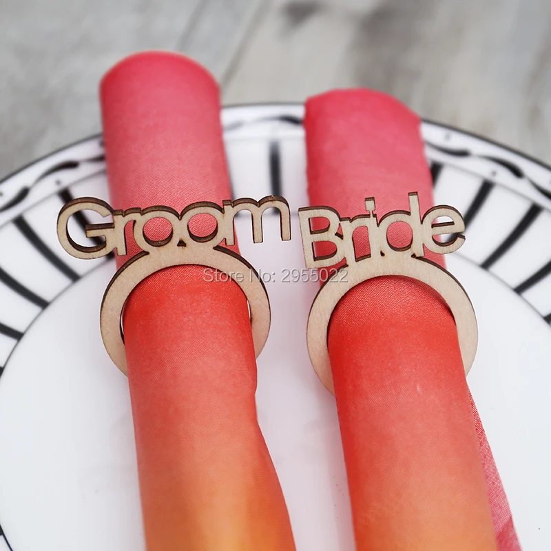 Rustic Wedding Napkin Rings,wood napkin rings,Laser Cut place setting