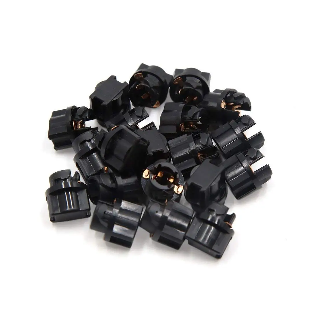 

uxcell 20Pcs Black T5 Panel Dashboard Light Lamp Bulb Socket Adapter Connector for Car