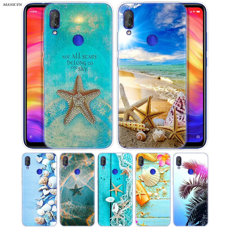 

Starfish Sea Beach Nature Underwater Tag Case for Xiaomi Mi Play 8 A2 6X For Redmi 6 6A Note 7 6 5 4 4X Lite Pro TPU Cover Coque