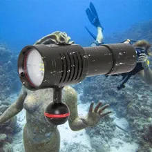 Светодиодный Дайвинг фонарик Diver портативный водостойкий фонарик подводная фотография лампа подводный видео светодиодный Светодиодный фонарь 100 м 3200LM