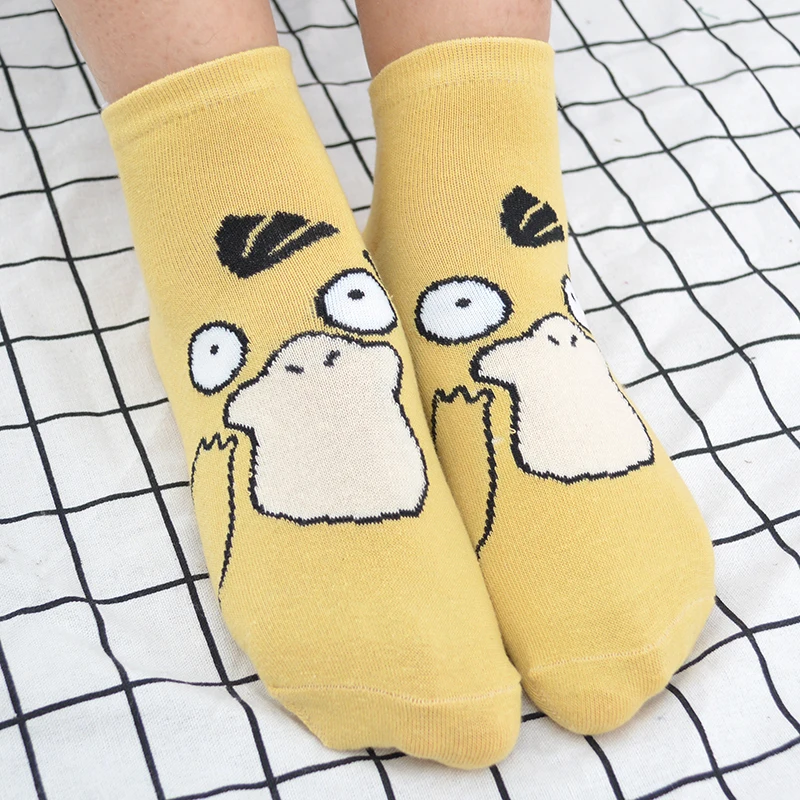 4 пар/уп. милые женские короткие носки с героями мультфильмов и Аниме Pokemon