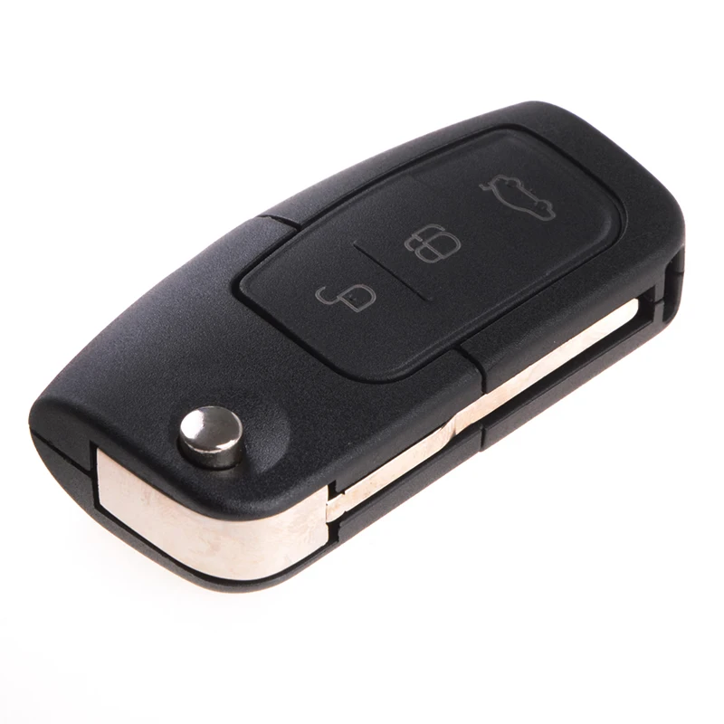3 Buttons Replacement Remote Auto Key For Ford Focus Mondeo Fiesta Frequency 433.92Mhz Car With Battery And Chip | Автомобили и