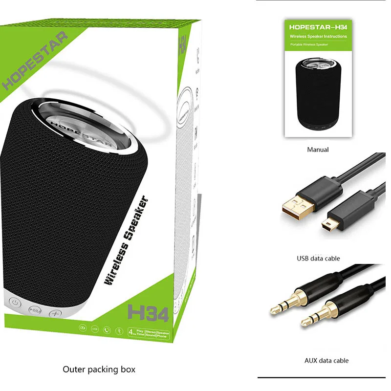 HOPESTAR H34 Mini bluetooth Динамик Портативный Беспроводной Водонепроницаемый Handfree