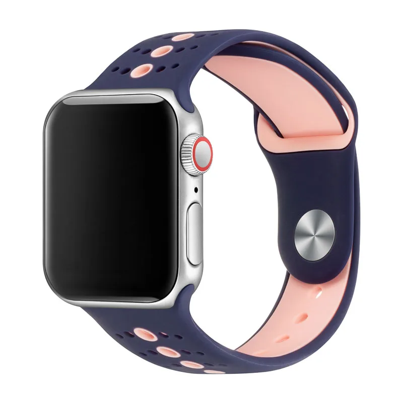 

Band For Apple Watch Strap 38mm 40mm Silicone Sport Watch Band For IWatch 4/3/3/1 44mm 42mm Replacement Bands 81002