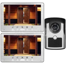 DIYSECUR 7 pulgadas Teléfono Video Atado con alambre Timbre Video de la Cámara Sistema de Seguridad Casero de Intercomunicación A Prueba de agua Al Aire Libre