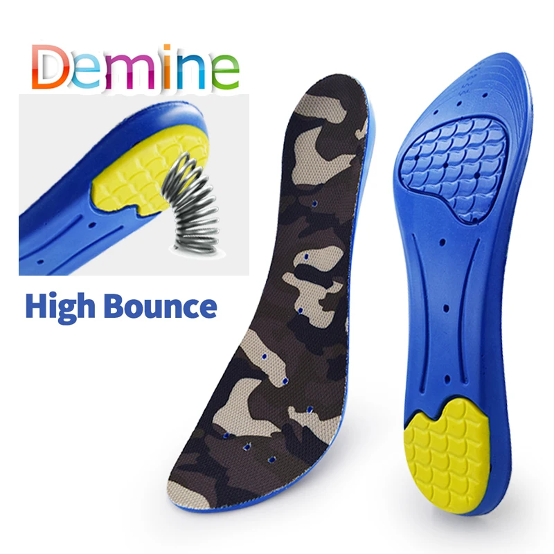 

High Elasticity Motion Arch Support Cushioning Foam Insoles Shock Absorption Sweat Non-slip Dynamic Rebound Protection Insoles