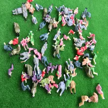 50 шт., 1: 87 шкал 1,3 см, ABS пластик, сидящий цвет, фигурки, модель, делая поезд макет людей