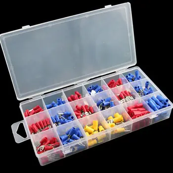 

330pcs Male to Female Cold Pressing Connector Terminals Torsion Spring Insert