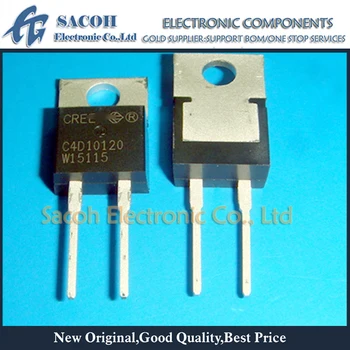 

Free Shipping 5Pcs C4D10120A C4D10120 TO-220-2 10A 1200V SiC Silicon Carbide Schottky Diode