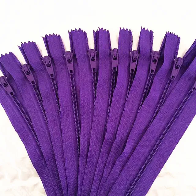 

10pcs 20cm (8 Inch) Purple Nylon Coil Zippers Tailor Sewer Craft Crafter's &FGDQRS