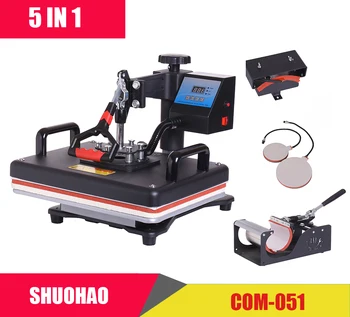 Cheap 30*38CM 5 in 1 Combo Heat Press Printer Sublimation Machine 1
