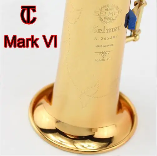 

Brand New France Henri Paris Professional Soprano Saxophone Mark VI Gold Lacquer Musical Instruments Professional Sax Soprano