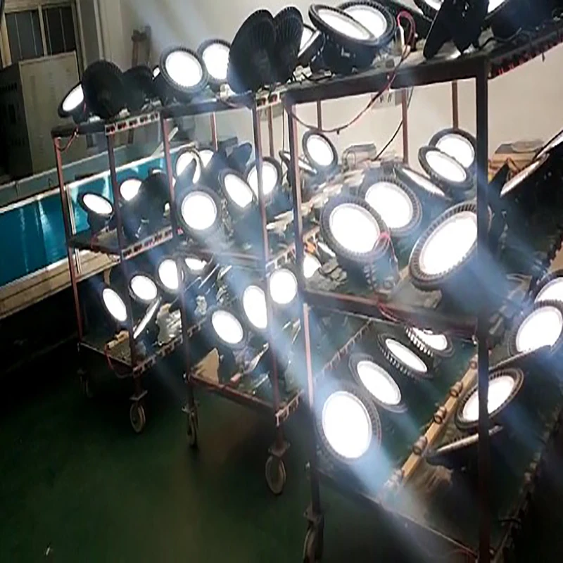 SZYOUMY UFO Shaped SMD 3030 LED прожектор AC85 265V IP65 водонепроницаемый High Bay Light 150W 200W 300W Lumen