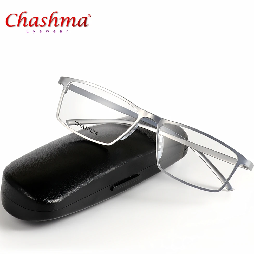 Брендовые очки CHASHMA в титановой оправе для мужчин компьютерные прозрачные