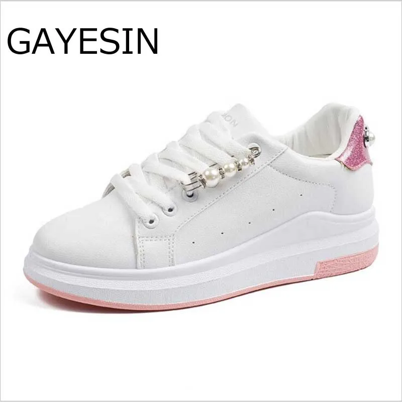 

2018 Fashion Sneakers Women Flat Heel Rhinestone Casual Shoes Soft Women Sneakers Ladies Brand Shoes Pink Black Silver white