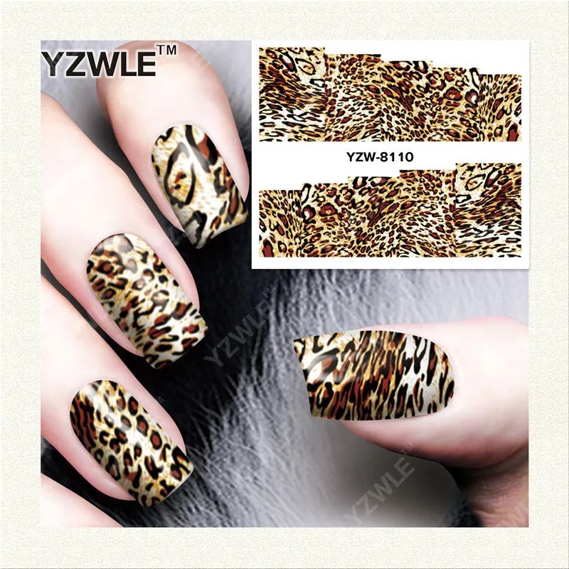 

YWK 1 Sheet DIY Designer Water Transfer Nails Art Sticker / Nail Water Decals / Nail Stickers Accessories (YZW-8110)