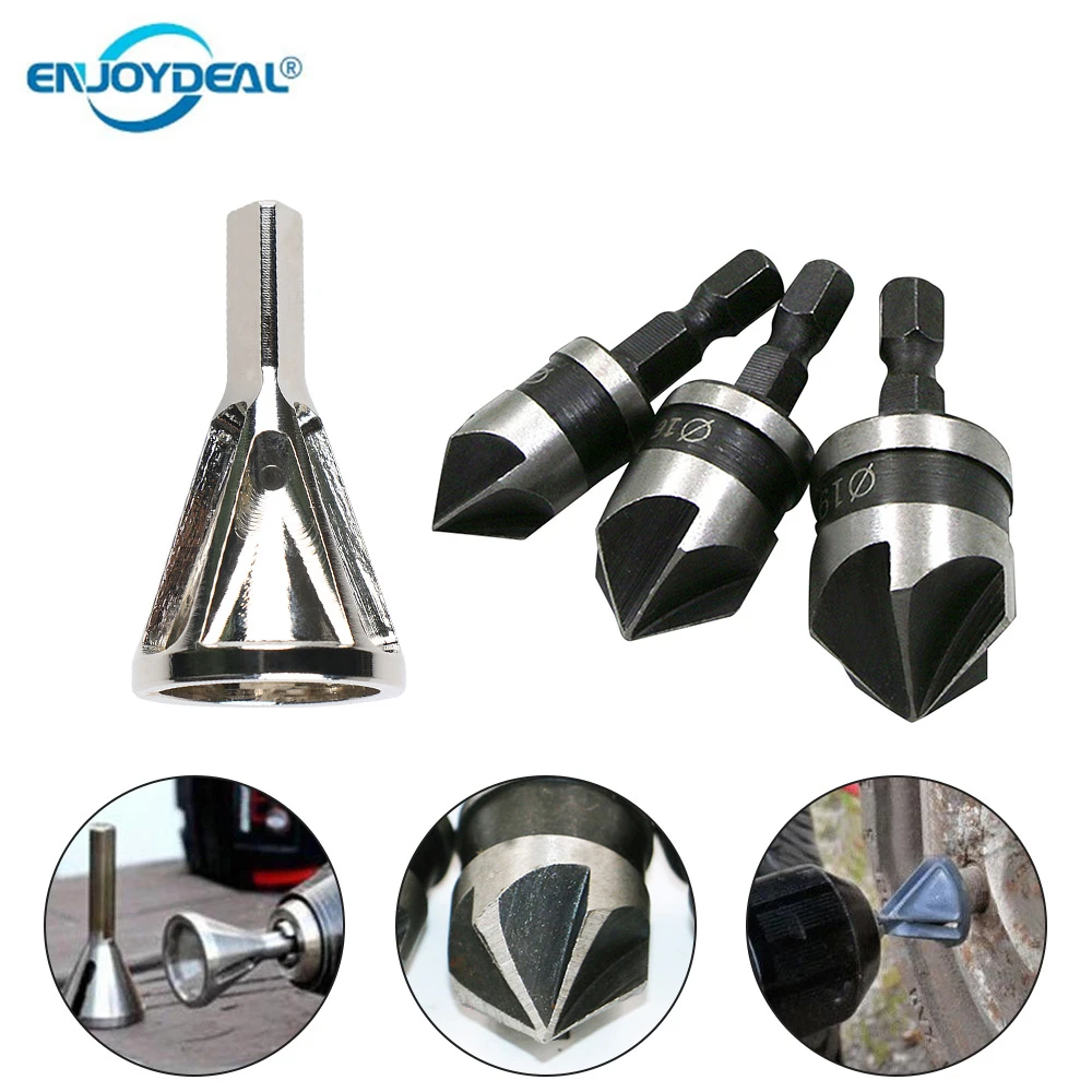 Chamfer Bit Remove Burr Tools Repairs Damaged Bolts TOP Deburring Drill Chamfer Bit Remove Burr Tools Repairs Damaged Bolts TOP Deburring Drill