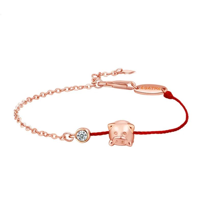 

2019 New Bracelet New Year Lucky Pig Red String High Quality Bracelets Fashion Wild Personality Joker Bracelet Bangle Jewelry