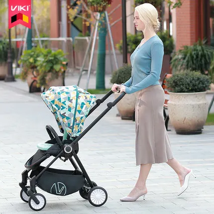 VIKI high landscape light weigh baby strollerportable foldable four wheel stroller kinderwagen baby