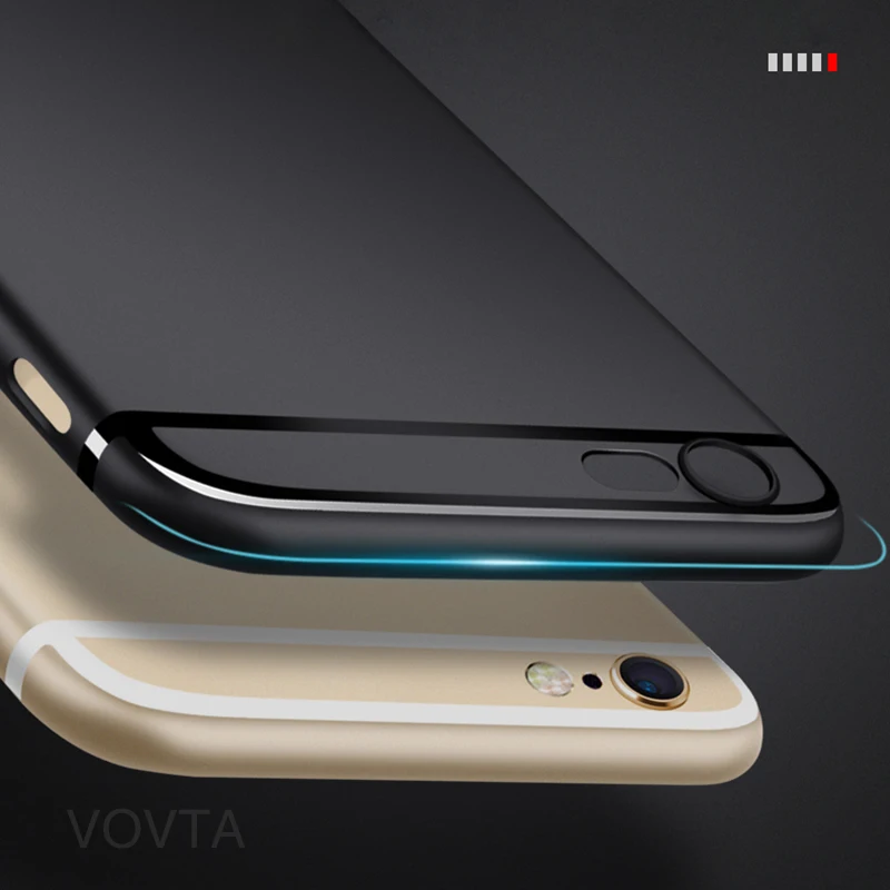 VOVTA Ultra Thin Phone Case for iPhone 6 6s Cases 6 6s Plus Luxury TPU Plastic Cover For iphone 7 8 Case 7 8 Plus SE 5 5s Cases5