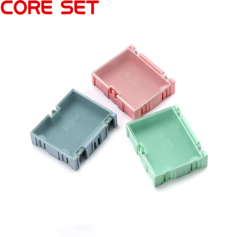 tool chest trolley 3pcs SMD SMT Component Container Storage Boxes Case Plastic Jewelry Electronic Case Tool Boxes Pink 75*63*21mm best electrician tool bag