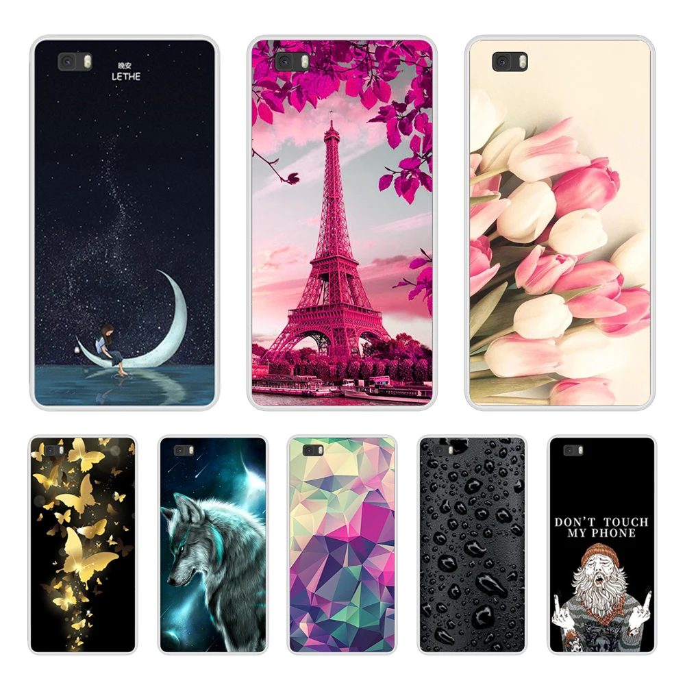 

Case For Huawei P8 P 8 Lite Lite Soft Silicone TPU Pattern Printing Phone Cover Coque For Huawei P8Lite ALE L21 Case