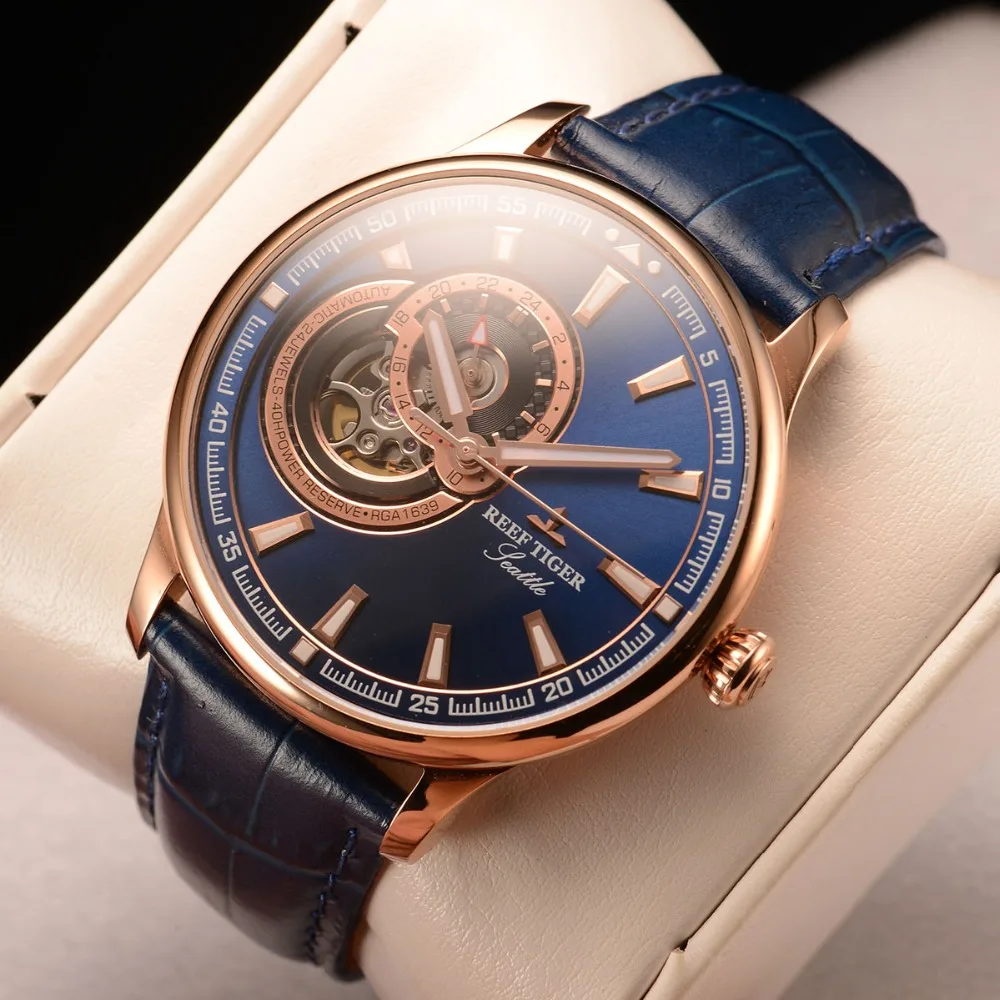 Риф Тигр/RT платье для мужчин часы синий Tourbillon часы лучший бренд класса люкс автоматические механические часы Relogio Masculino RGA1639