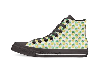 

Pineapple cat Casual High Top Canvas shoes sneakers Light Walking Shoes