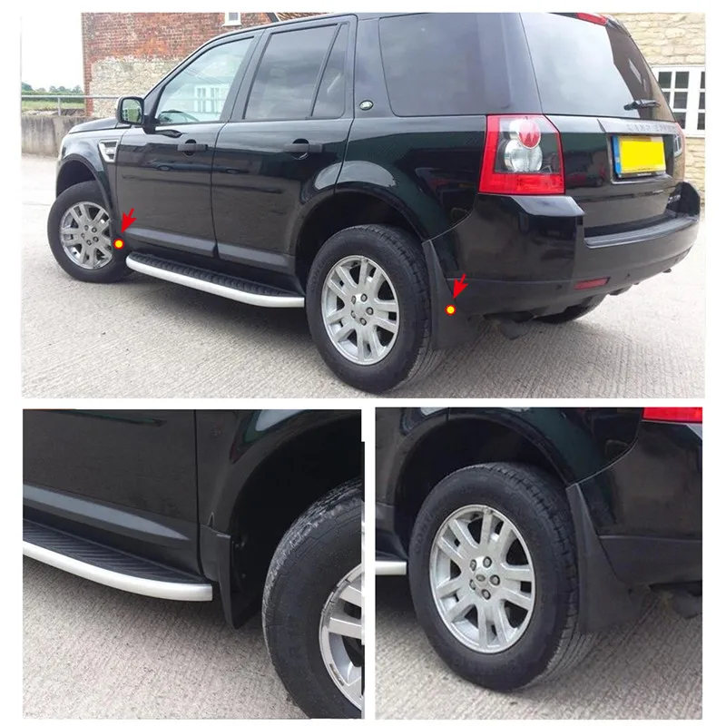 Front & Rear Splash Guards Mud Flaps Molded Fender For Land Rover Freelander 2 LR2 2006 - 2015 Mudguards Car Accessories (4)