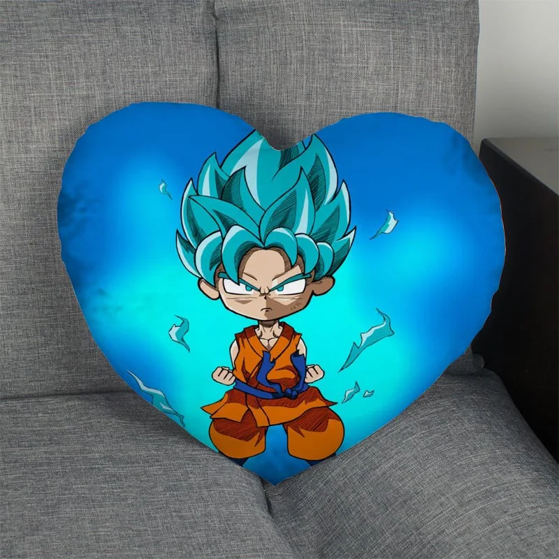 Online Naga Bola Z Jantung Bentuk Bantal Sarung Kustom Ritsleting Sarung Bantal Hanya Sarung Tidak Inti Ukuran 41X36 Cm, 47X42 Cm