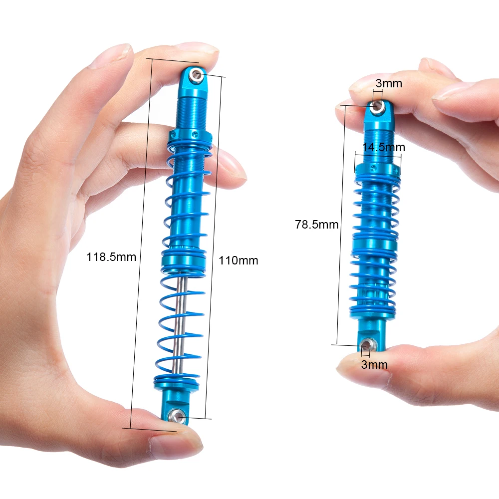 Buy 110mm Aluminum Shock Absorber Set Springs For RC Rock Crawlers CC01 D90