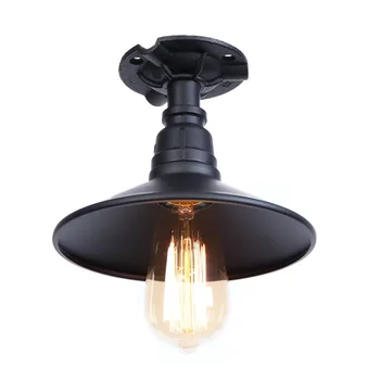 

industrial style vintage retro E27 bulb waterpipe iron ceiling light 100-240V
