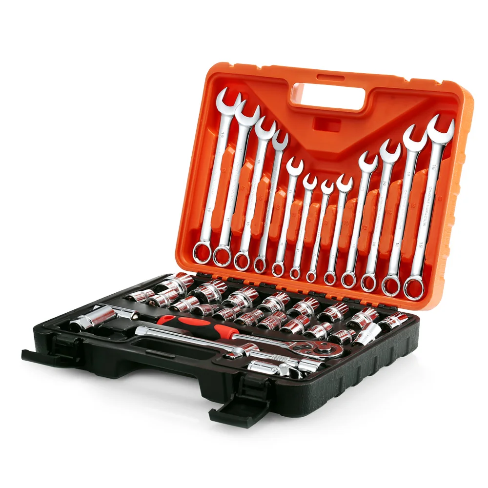 

37pcs/Set Car Repair Tool Ratchet Torque Wrench Auto Repair Tool Socket Set Repairing Hand Tool Kits High Quality For Cars