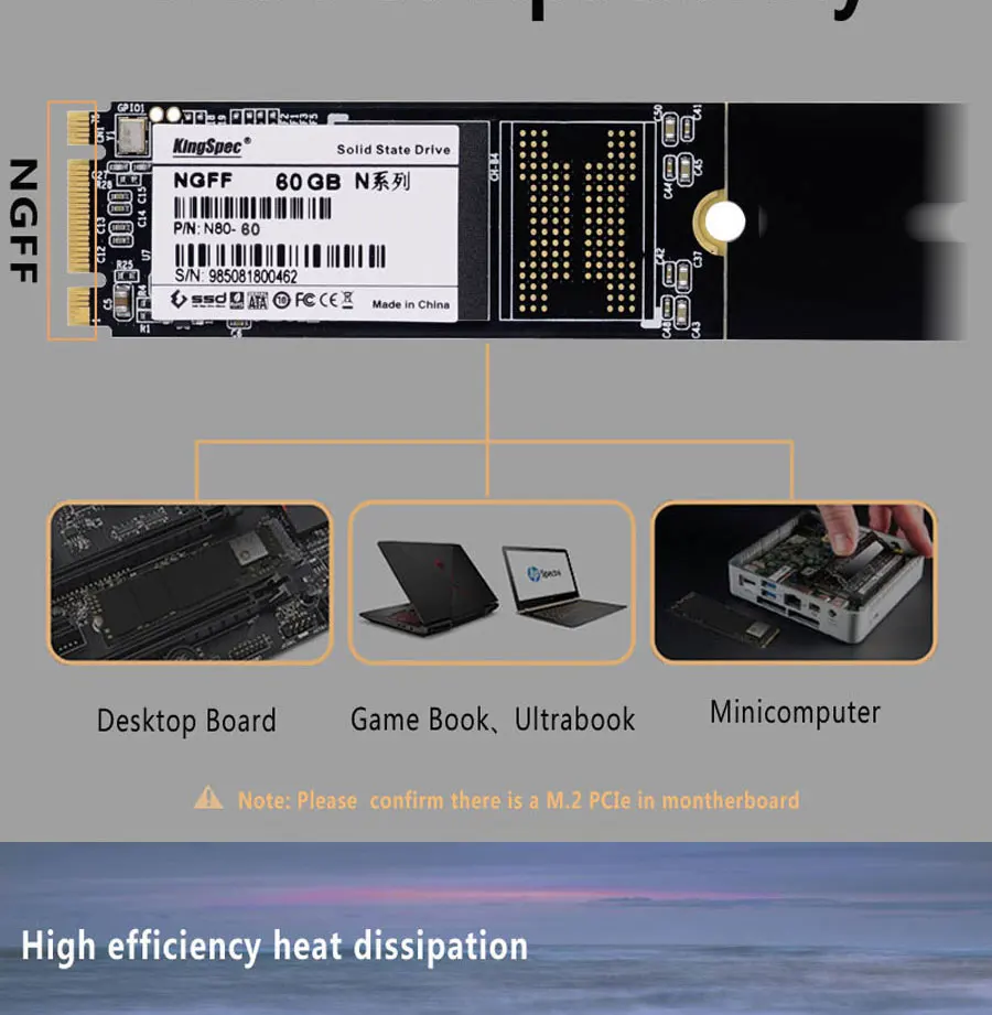 22x80 мм компьютерный компонент kingspec 60 ГБ 120 ГБ 240 ГБ NGFF M.2 SSD интерфейс HDD диск MLC для ноутбуков/ультрабуков