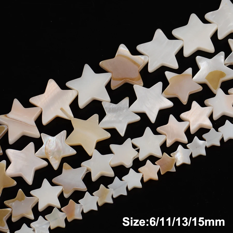 

Fashion White Star Shape Natural Shell Stone Beads Charm Loose Spacer Beads for Jewelry Making Diy /Handmade Wholesale
