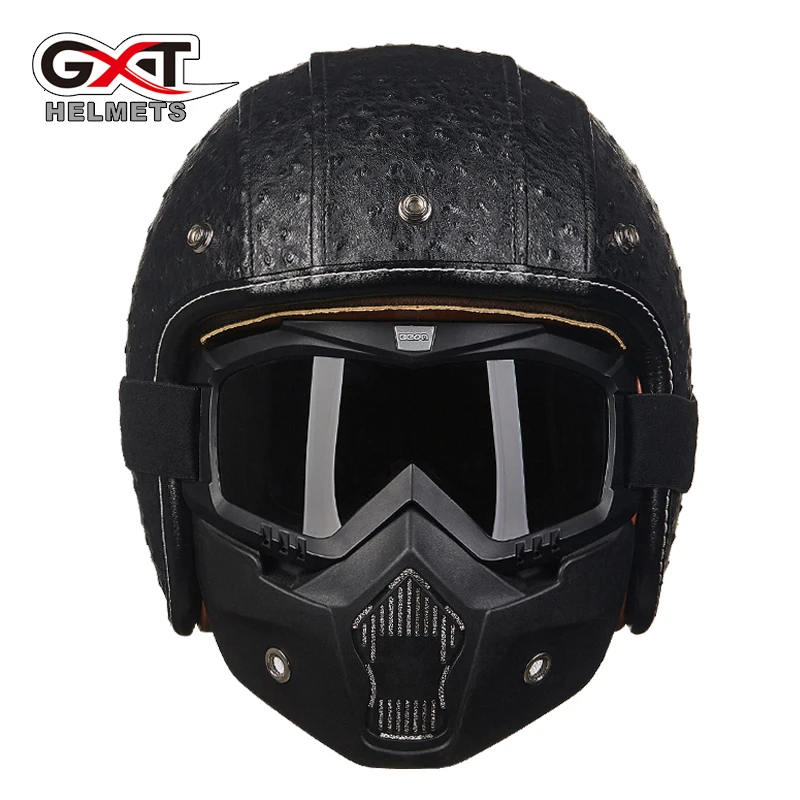 

GXT helmet 3/4 open face helmet retro vintage helmet KTM vespa moto red bull helmet
