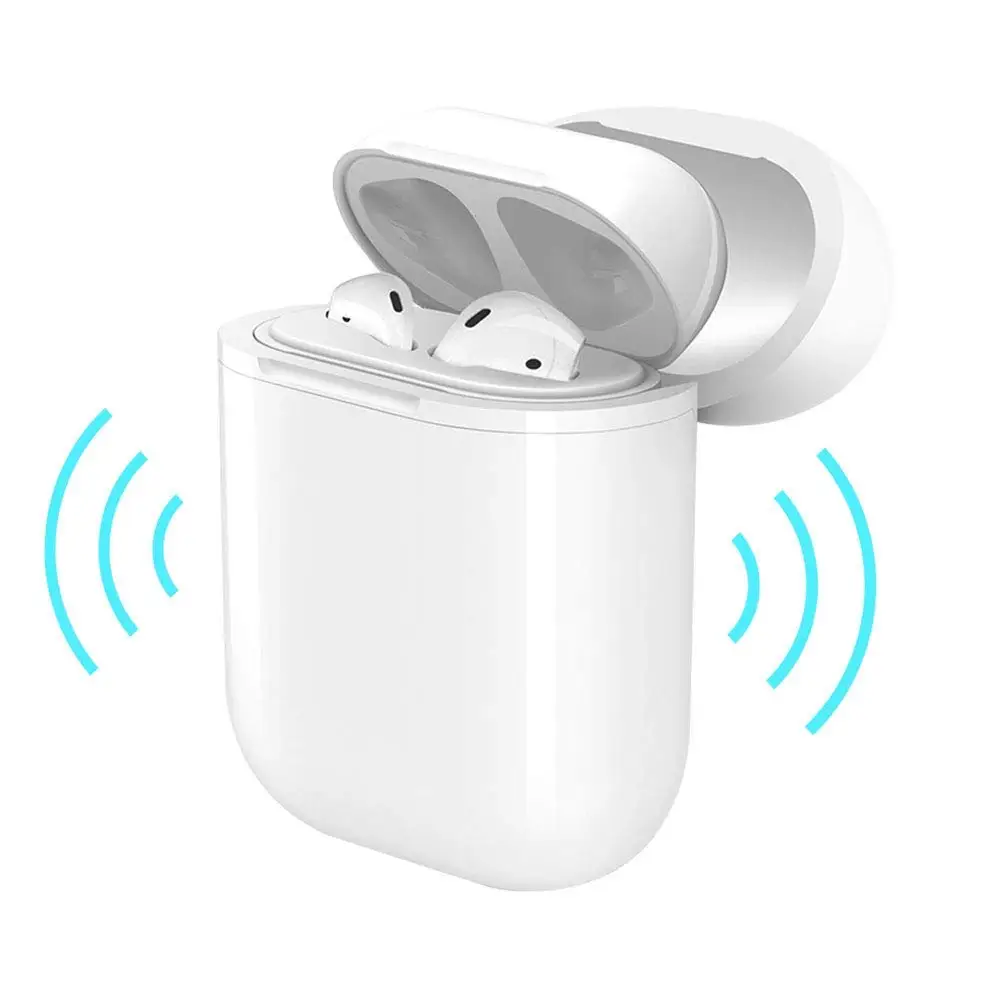 Untoom беспроводной зарядный чехол для AirPods QI Стандартный беспроводной защитный зарядный чехол для Apple AirPods Совместимые зарядные устройства - Тип штекера: White