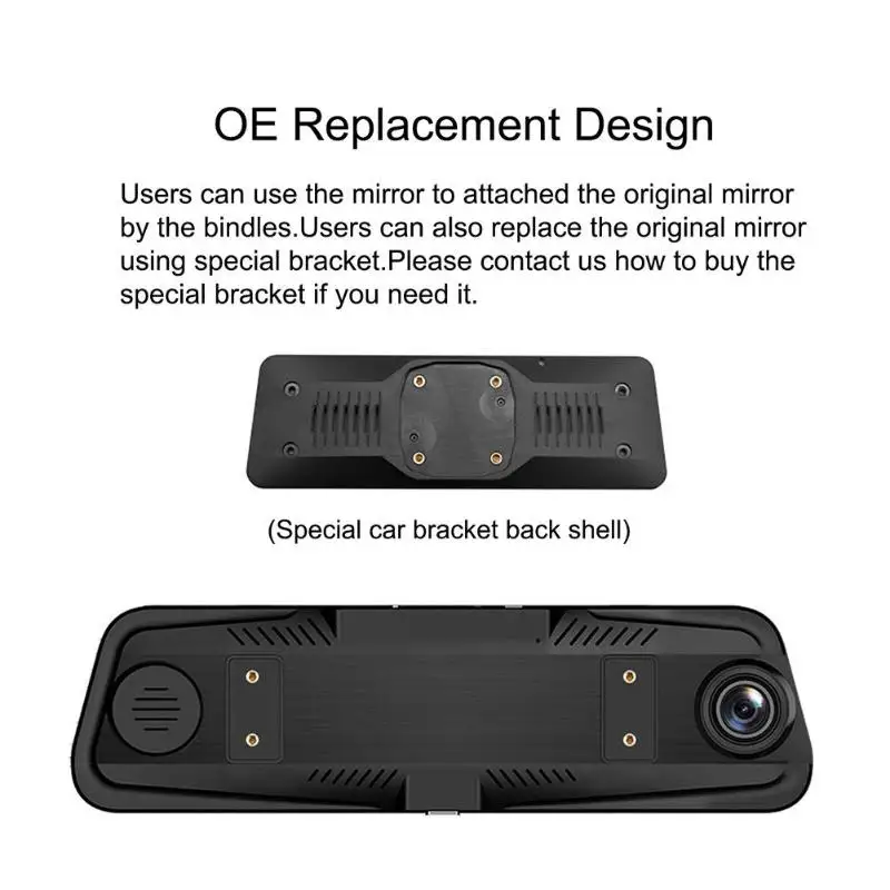 9,35 Дюймов Автомобильный dvr Dash камера FHD 1080 P широкоугольный регистратор приборная панель камера ночная версия g-сенсор двойной объектив DVRs видеокамера